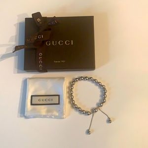 Gucci Sterling Beaded Bracelet-CHIC
